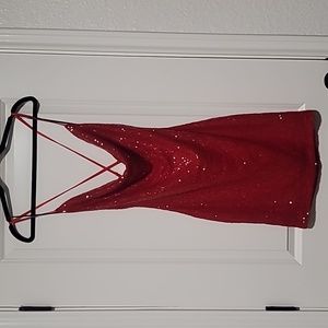 Sexy Red Sequin Dress Medium